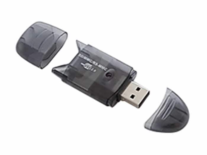 USB SD Card Reader with protective covers