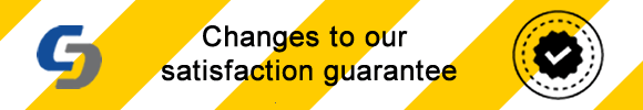Changes to our satisfaction Guarantee