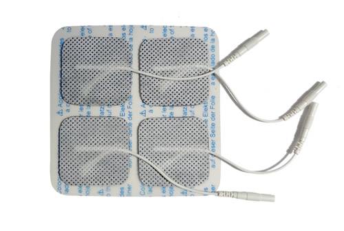 Set of 4 Electrodes for Pain-Care TENS Machine - Size 5x5cm