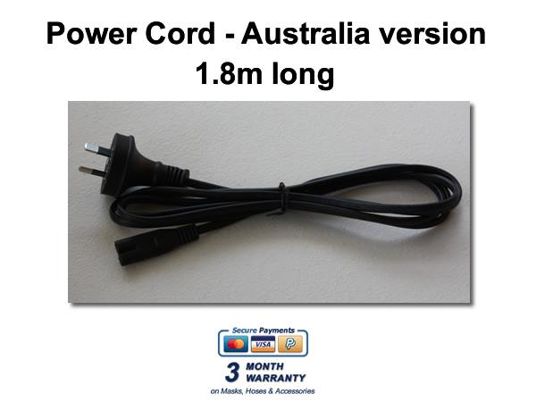 1.8m long Australian Power Cord for BMC CPAP / APAP Machines